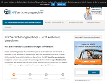 Tablet Screenshot of kfzversicherungsrechner.com